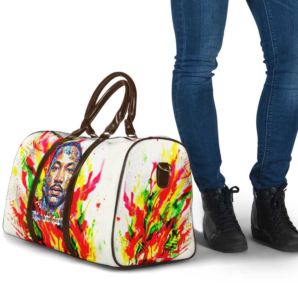 MLK Black Excellence Travel Bag Martin Luther King Jr Colorful Abstract Watercolor