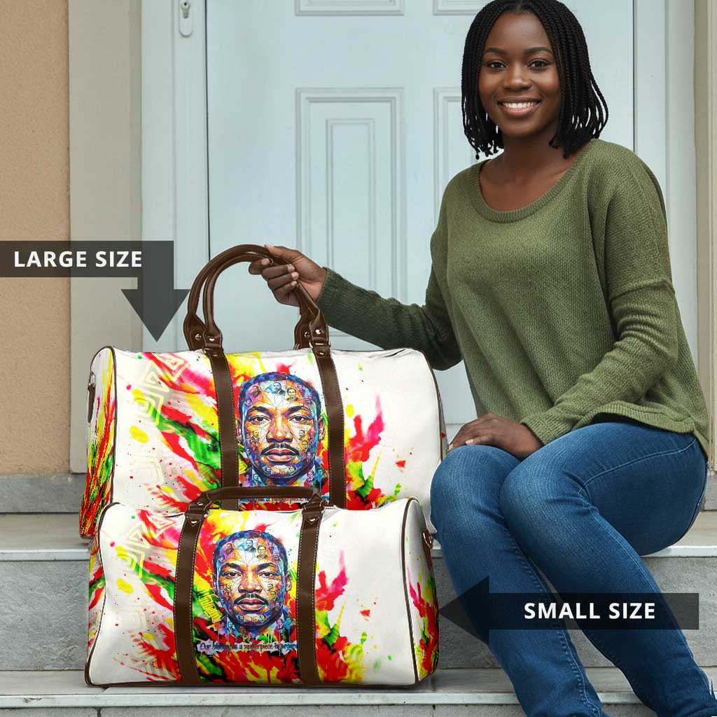 MLK Black Excellence Travel Bag Martin Luther King Jr Colorful Abstract Watercolor