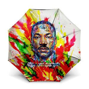 MLK Black Excellence Umbrella Martin Luther King Jr Colorful Abstract Watercolor
