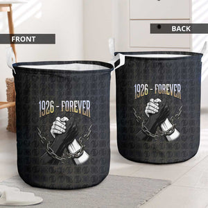 1926 Forever Black History Month Laundry Basket Broken Chains Freedom Adinkra Symbol