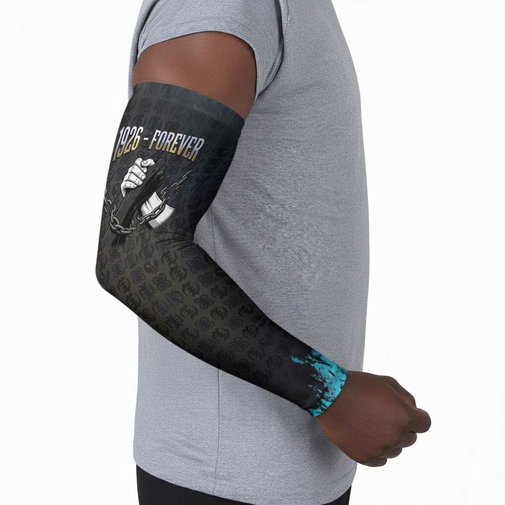 1926 Forever Black History Month Arm Sleeves Broken Chains Freedom Adinkra Symbol