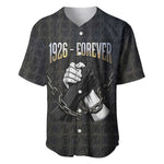 1926 Forever Black History Month Baseball Jersey Broken Chains Freedom Adinkra Symbol
