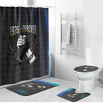 1926 Forever Black History Month Bathroom Set Broken Chains Freedom Adinkra Symbol