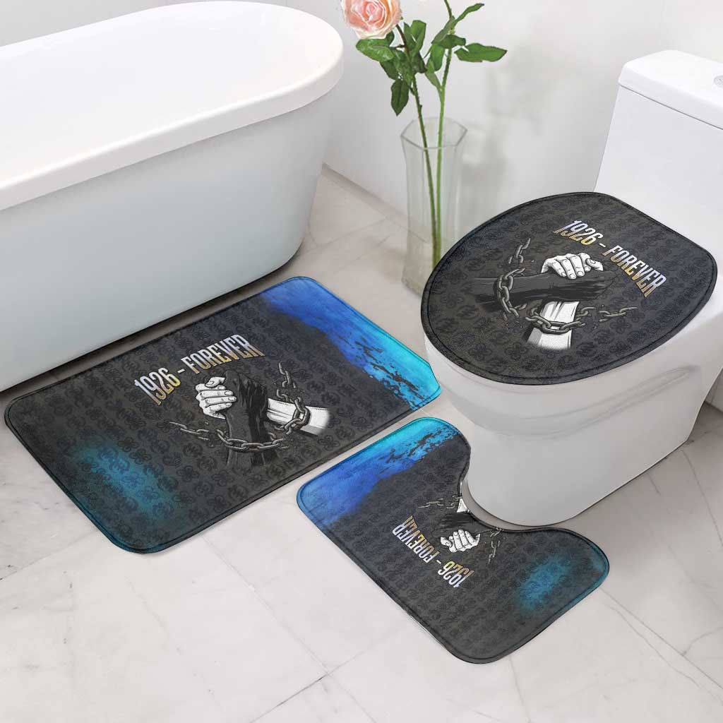 1926 Forever Black History Month Bathroom Set Broken Chains Freedom Adinkra Symbol