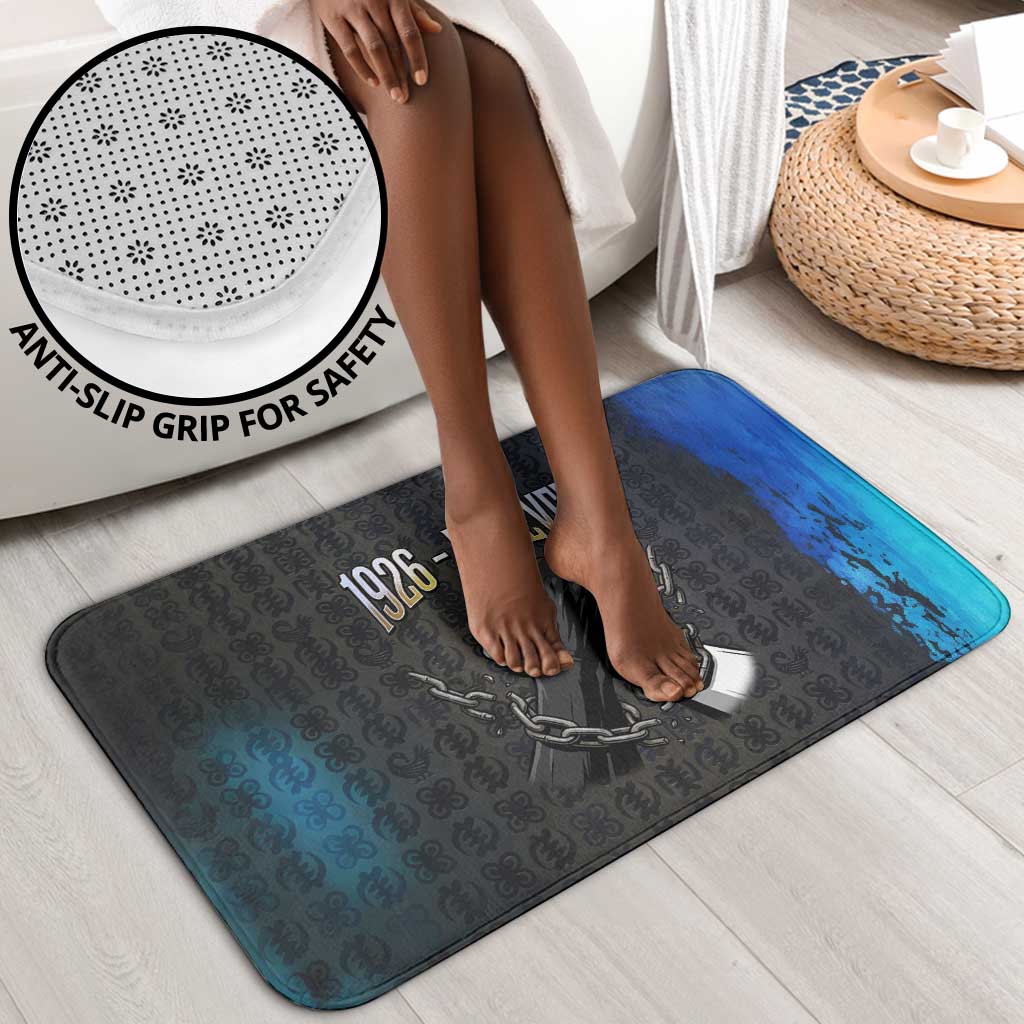 1926 Forever Black History Month Bathroom Set Broken Chains Freedom Adinkra Symbol