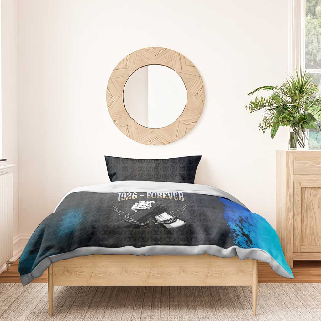 1926 Forever Black History Month Bedding Set Broken Chains Freedom Adinkra Symbol