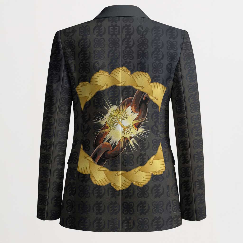 1926 Forever Black History Month Blazer Broken Chains Freedom Adinkra Symbol