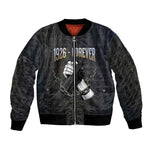 1926 Forever Black History Month Bomber Jacket Broken Chains Freedom Adinkra Symbol