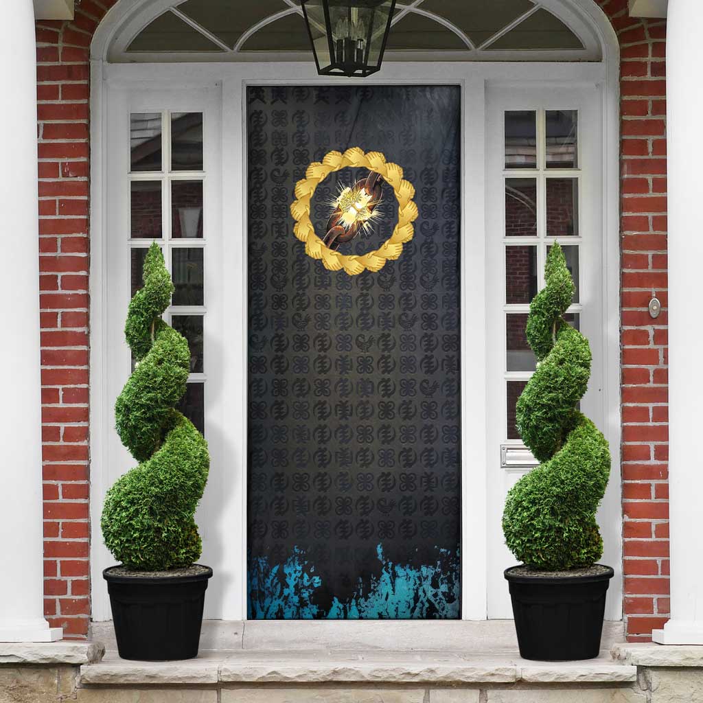 1926 Forever Black History Month Door Cover Broken Chains Freedom Adinkra Symbol