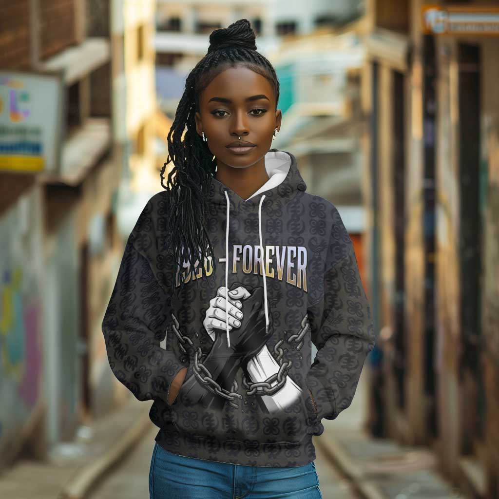 1926 Forever Black History Month Hoodie Broken Chains Freedom Adinkra Symbol