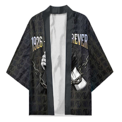 1926 Forever Black History Month Kimono Broken Chains Freedom Adinkra Symbol