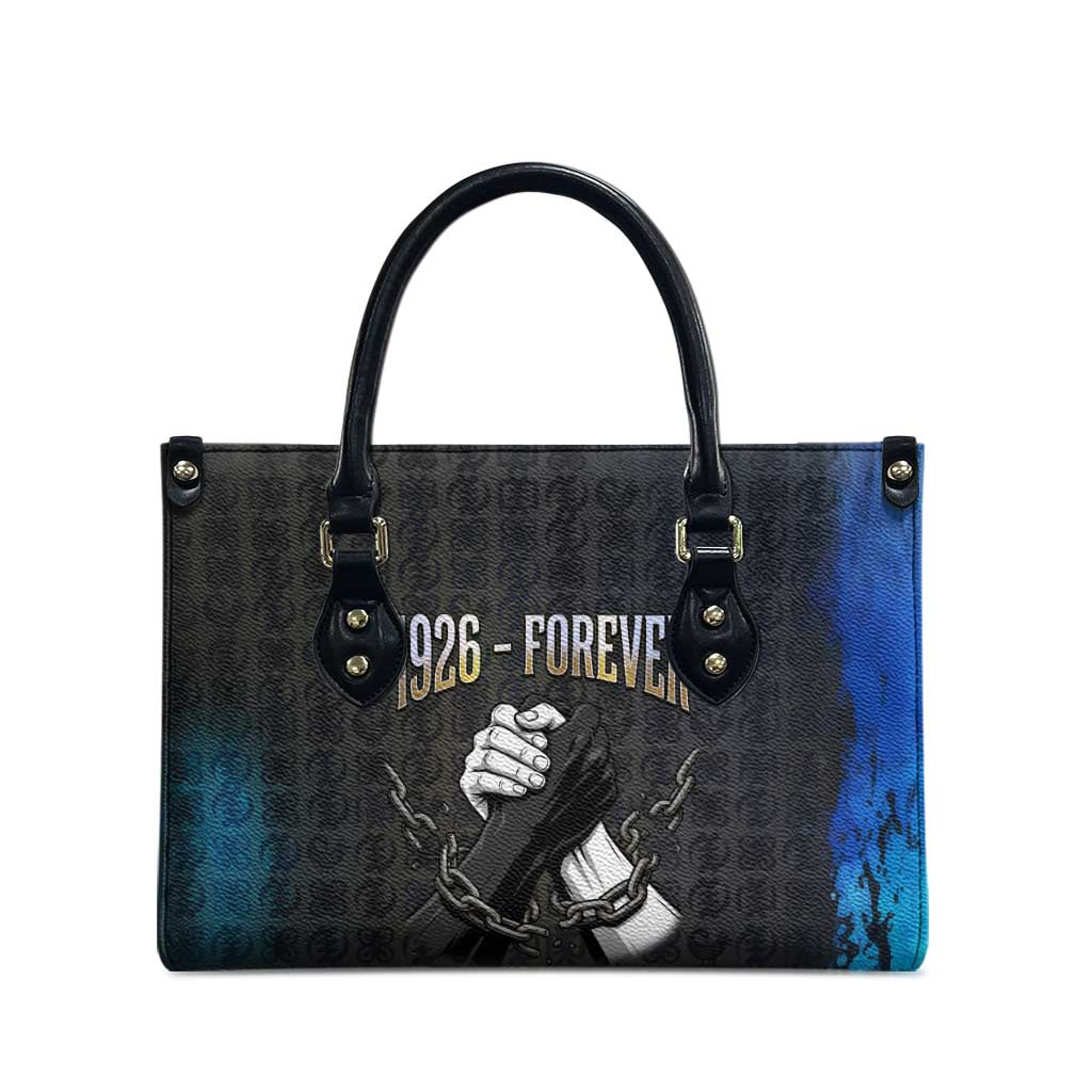 1926 Forever Black History Month Leather Bag Broken Chains Freedom Adinkra Symbol