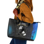 1926 Forever Black History Month Leather Tote Bag Broken Chains Freedom Adinkra Symbol