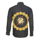 1926 Forever Black History Month Long Sleeve Button Shirt Broken Chains Freedom Adinkra Symbol