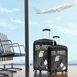 1926 Forever Black History Month Luggage Cover Broken Chains Freedom Adinkra Symbol