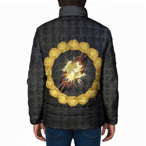 1926 Forever Black History Month Padded Jacket Broken Chains Freedom Adinkra Symbol