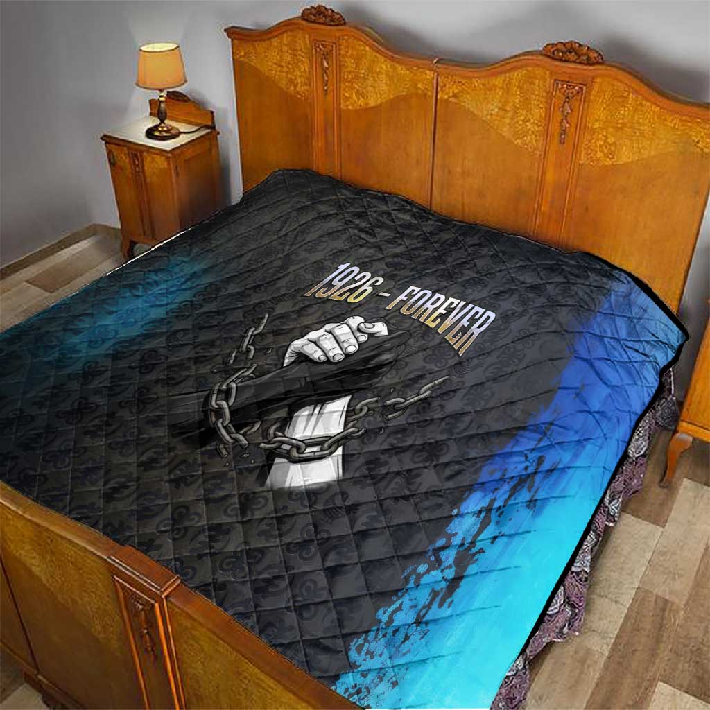 1926 Forever Black History Month Quilt Broken Chains Freedom Adinkra Symbol