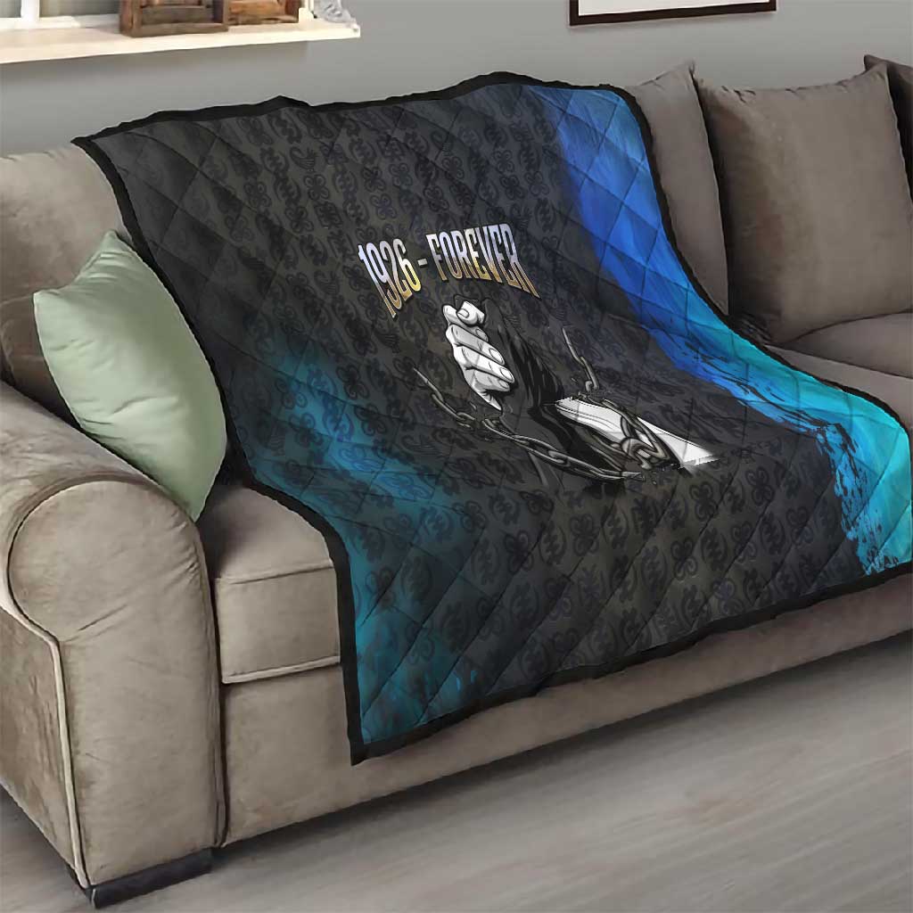 1926 Forever Black History Month Quilt Broken Chains Freedom Adinkra Symbol