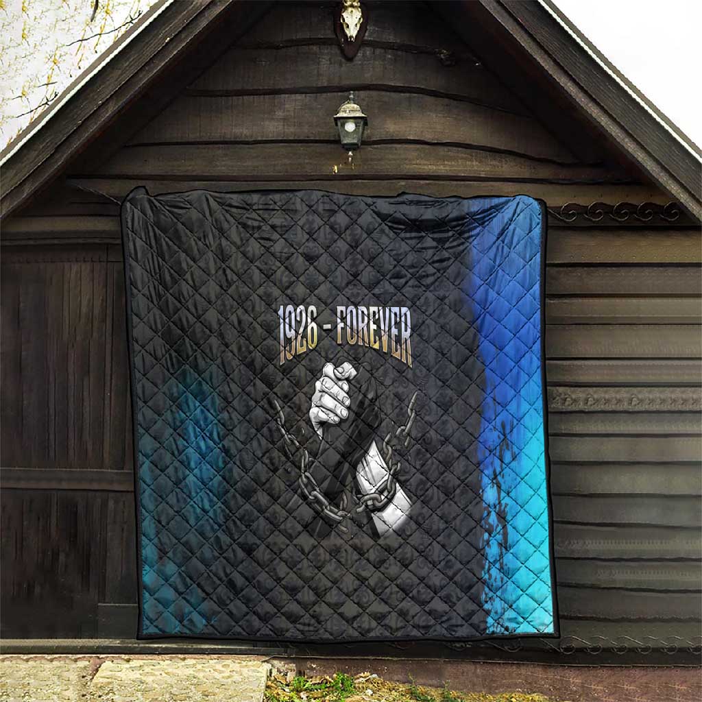 1926 Forever Black History Month Quilt Broken Chains Freedom Adinkra Symbol