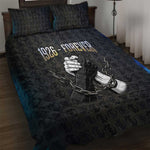 1926 Forever Black History Month Quilt Bed Set Broken Chains Freedom Adinkra Symbol