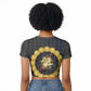 1926 Forever Black History Month Raglan Cropped T shirt Broken Chains Freedom Adinkra Symbol