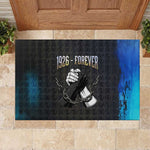 1926 Forever Black History Month Rubber Doormat Broken Chains Freedom Adinkra Symbol