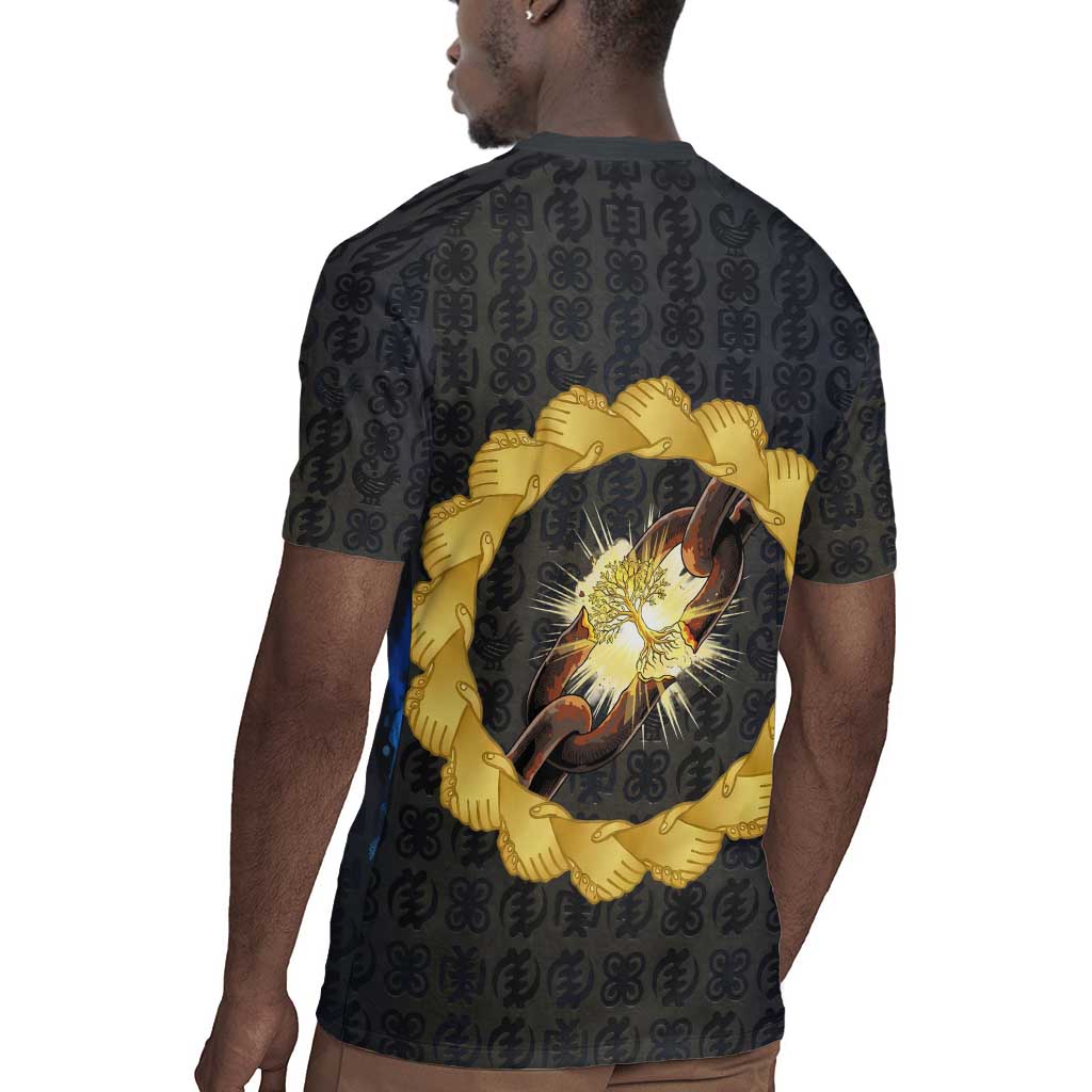 1926 Forever Black History Month Rugby Jersey Broken Chains Freedom Adinkra Symbol