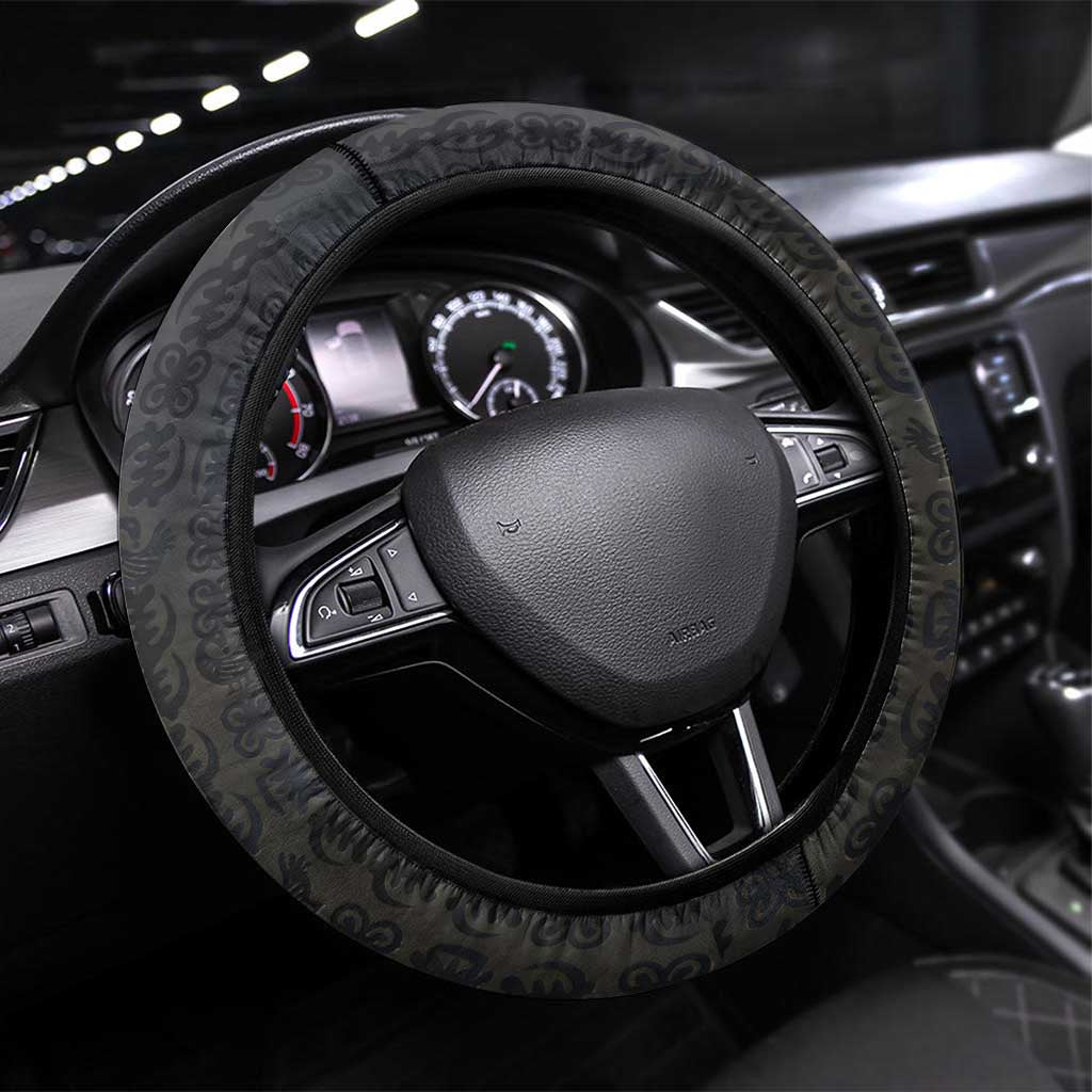 1926 Forever Black History Month Steering Wheel Cover Broken Chains Freedom Adinkra Symbol