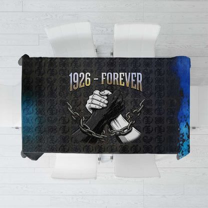 1926 Forever Black History Month Tablecloth Broken Chains Freedom Adinkra Symbol