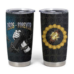 1926 Forever Black History Month Tumbler Cup Broken Chains Freedom Adinkra Symbol