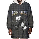 1926 Forever Black History Month Wearable Blanket Hoodie Broken Chains Freedom Adinkra Symbol