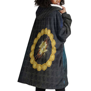 1926 Forever Black History Month Wearable Blanket Hoodie Broken Chains Freedom Adinkra Symbol