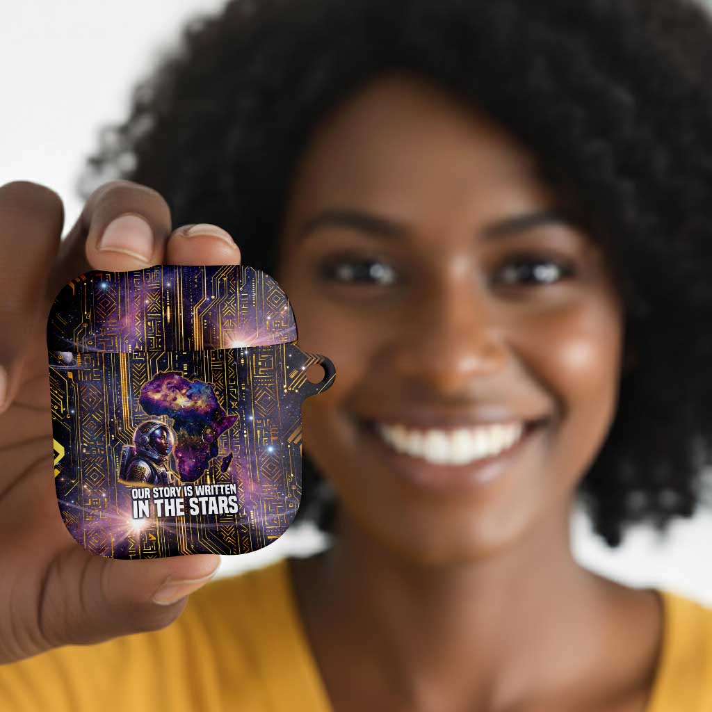 Afrofuturism Legacy Beyond AirPods Case African Astronaut Galaxy Mask
