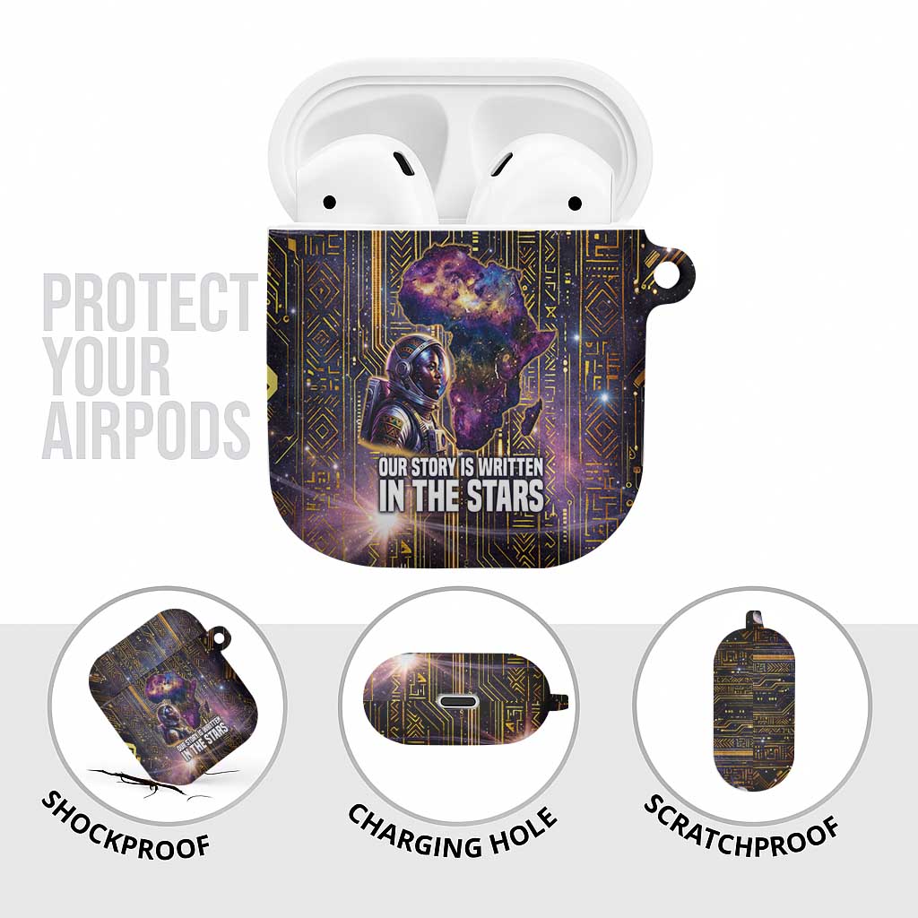 Afrofuturism Legacy Beyond AirPods Case African Astronaut Galaxy Mask