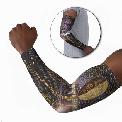 Afrofuturism Legacy Beyond Arm Sleeves African Astronaut Galaxy Mask