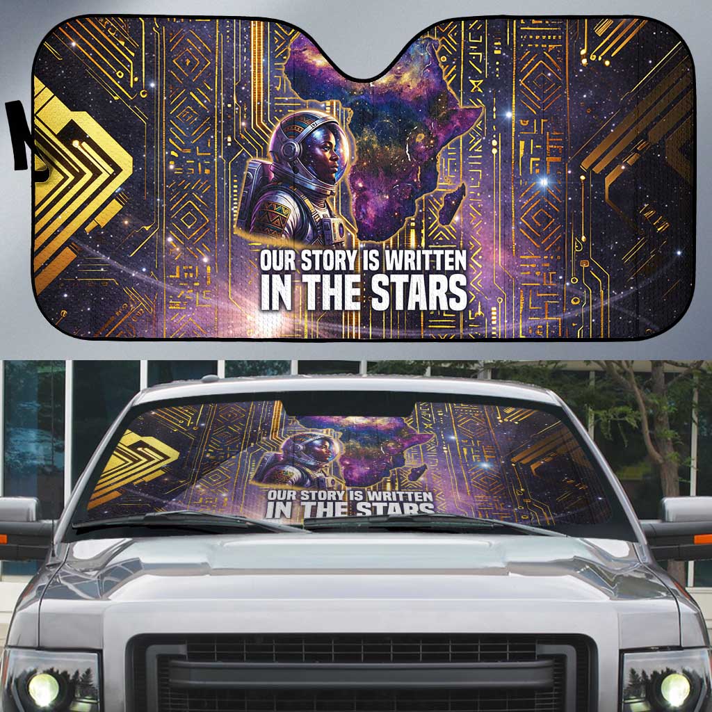 Afrofuturism Legacy Beyond Auto Sun Shade African Astronaut Galaxy Mask