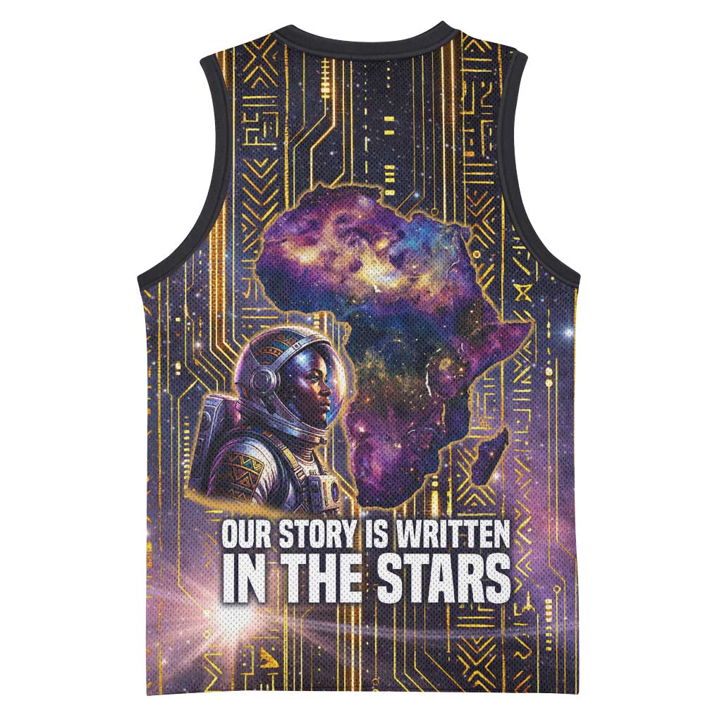 Afrofuturism Legacy Beyond Basketball Jersey African Astronaut Galaxy Mask