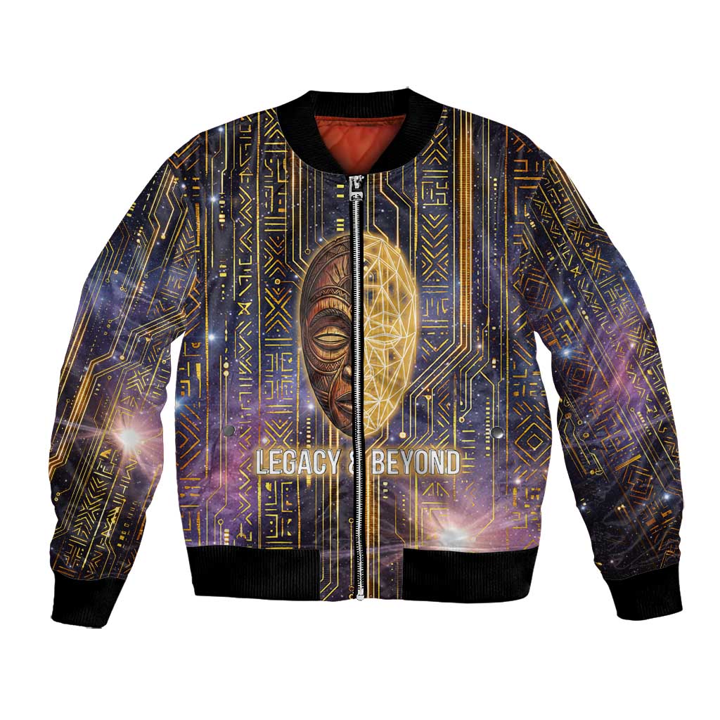 Afrofuturism Legacy Beyond Bomber Jacket African Astronaut Galaxy Mask