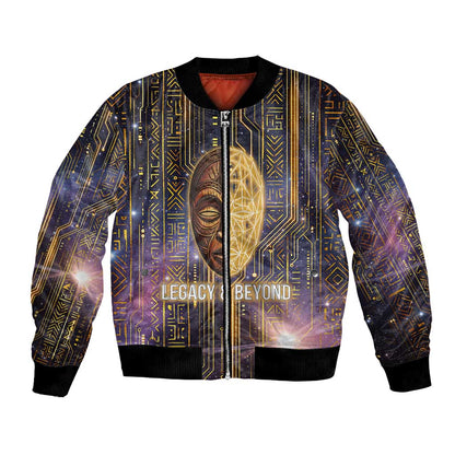 Afrofuturism Legacy Beyond Bomber Jacket African Astronaut Galaxy Mask