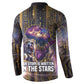 Afrofuturism Legacy Beyond Button Sweatshirt African Astronaut Galaxy Mask