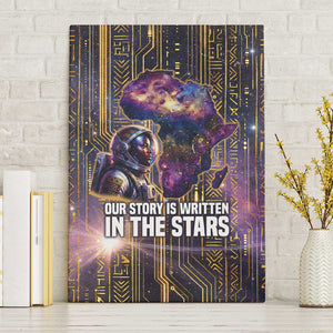 Afrofuturism Legacy Beyond Canvas Wall Art African Astronaut Galaxy Mask