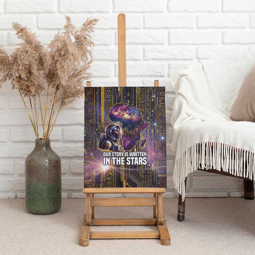 Afrofuturism Legacy Beyond Canvas Wall Art African Astronaut Galaxy Mask