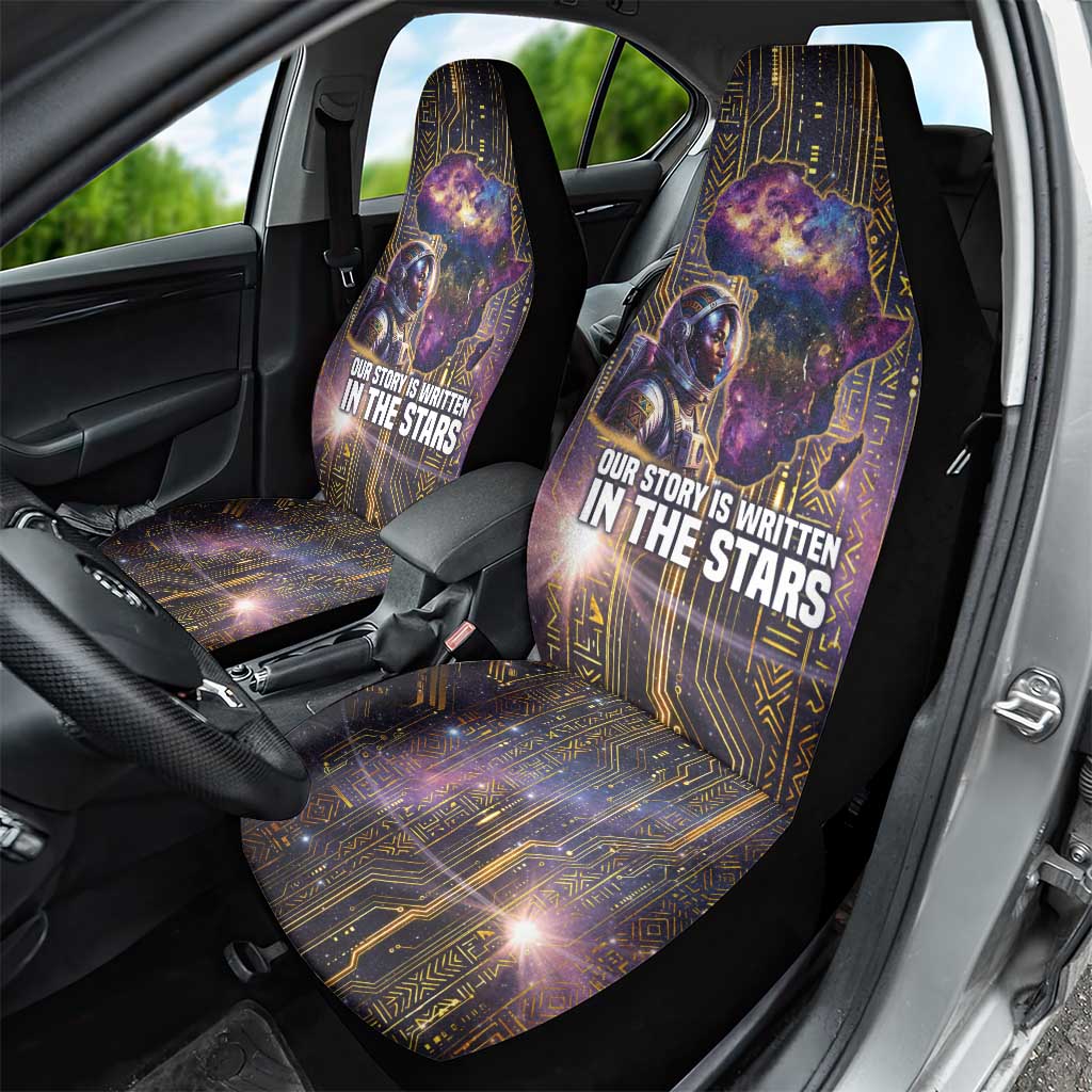 Afrofuturism Legacy Beyond Car Seat Cover African Astronaut Galaxy Mask