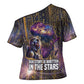 Afrofuturism Legacy Beyond Cross Shoulder Shirt African Astronaut Galaxy Mask