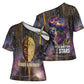 Afrofuturism Legacy Beyond Cross Shoulder Shirt African Astronaut Galaxy Mask