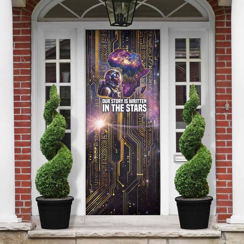 Afrofuturism Legacy Beyond Door Cover African Astronaut Galaxy Mask