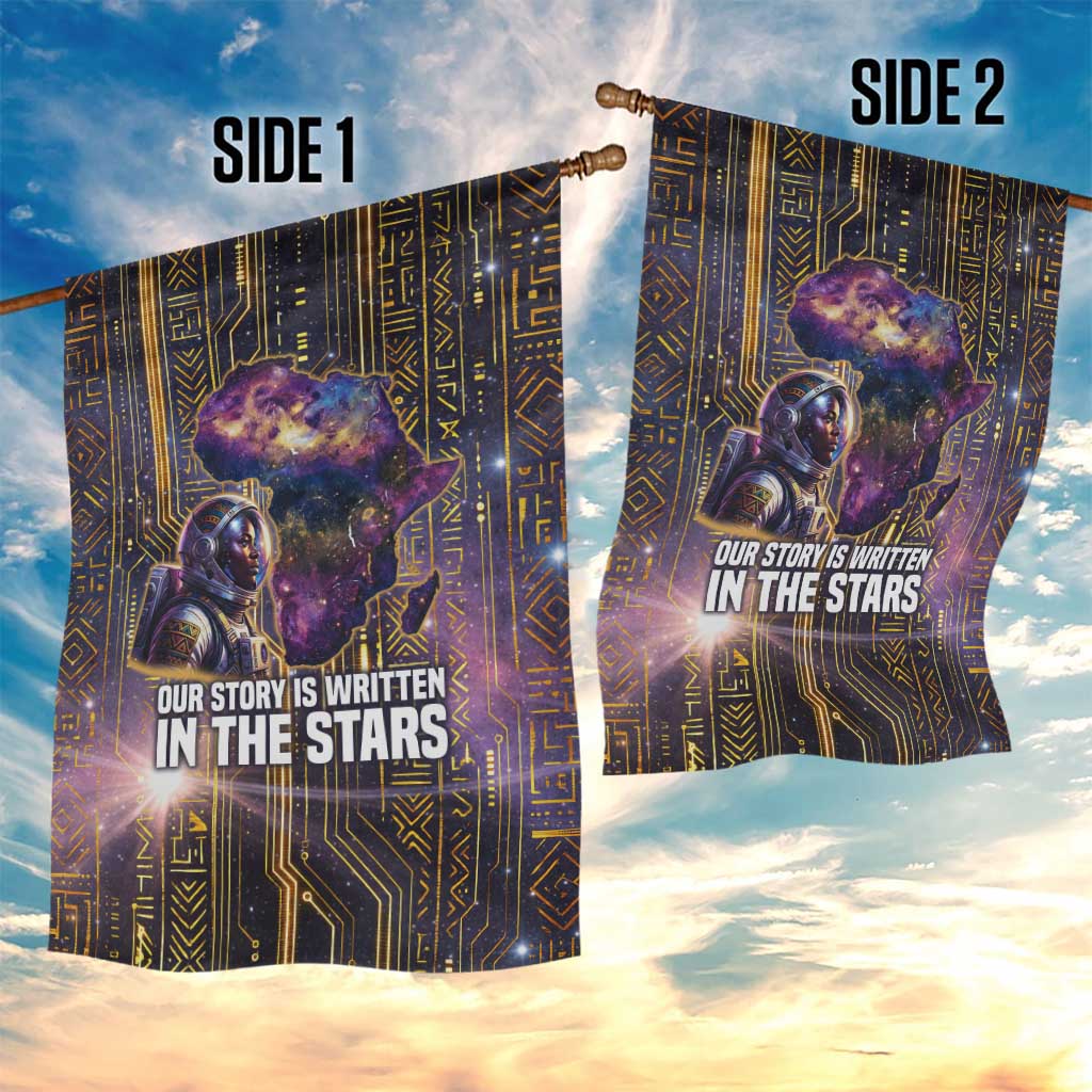 Afrofuturism Legacy Beyond Garden Flag African Astronaut Galaxy Mask