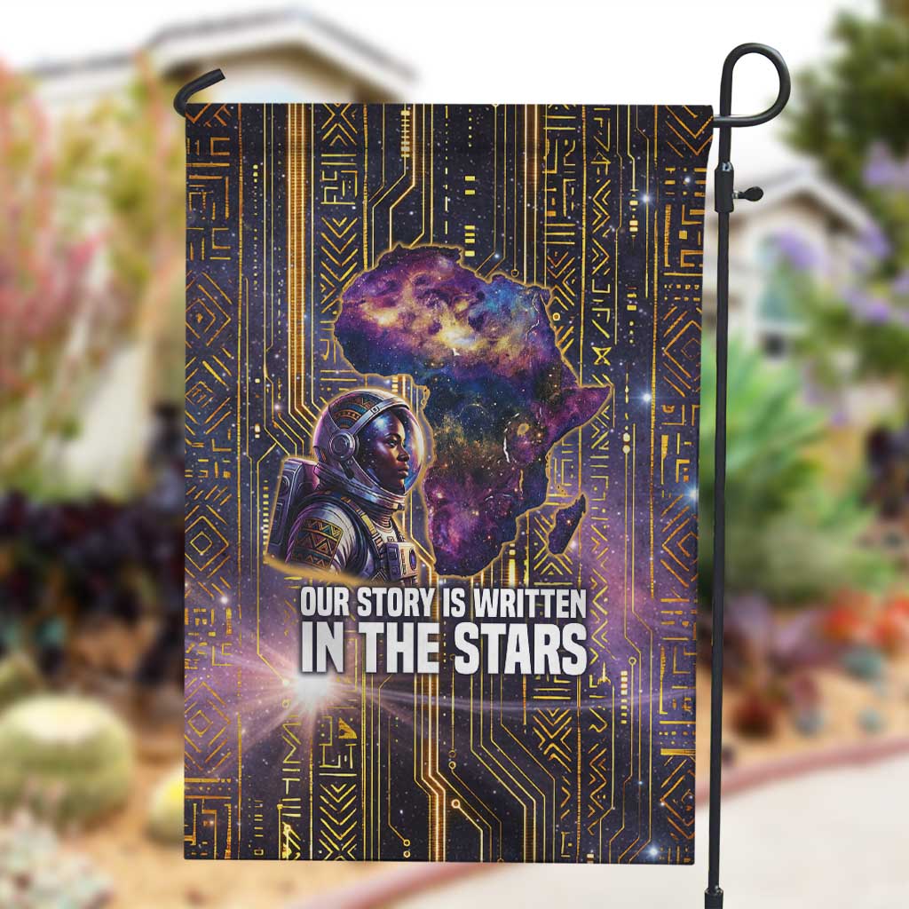 Afrofuturism Legacy Beyond Garden Flag African Astronaut Galaxy Mask