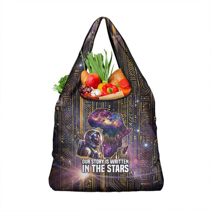 Afrofuturism Legacy Beyond Grocery Bag African Astronaut Galaxy Mask