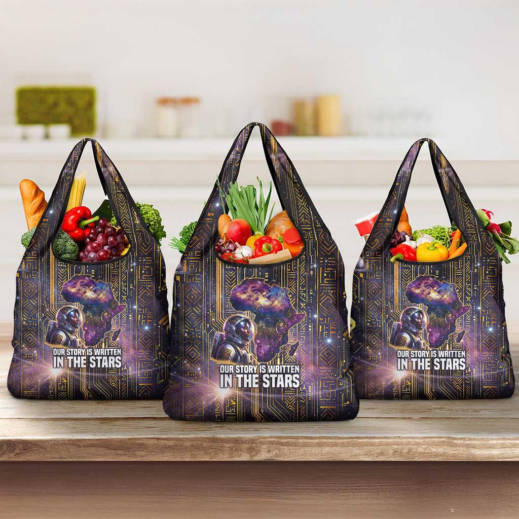 Afrofuturism Legacy Beyond Grocery Bag African Astronaut Galaxy Mask
